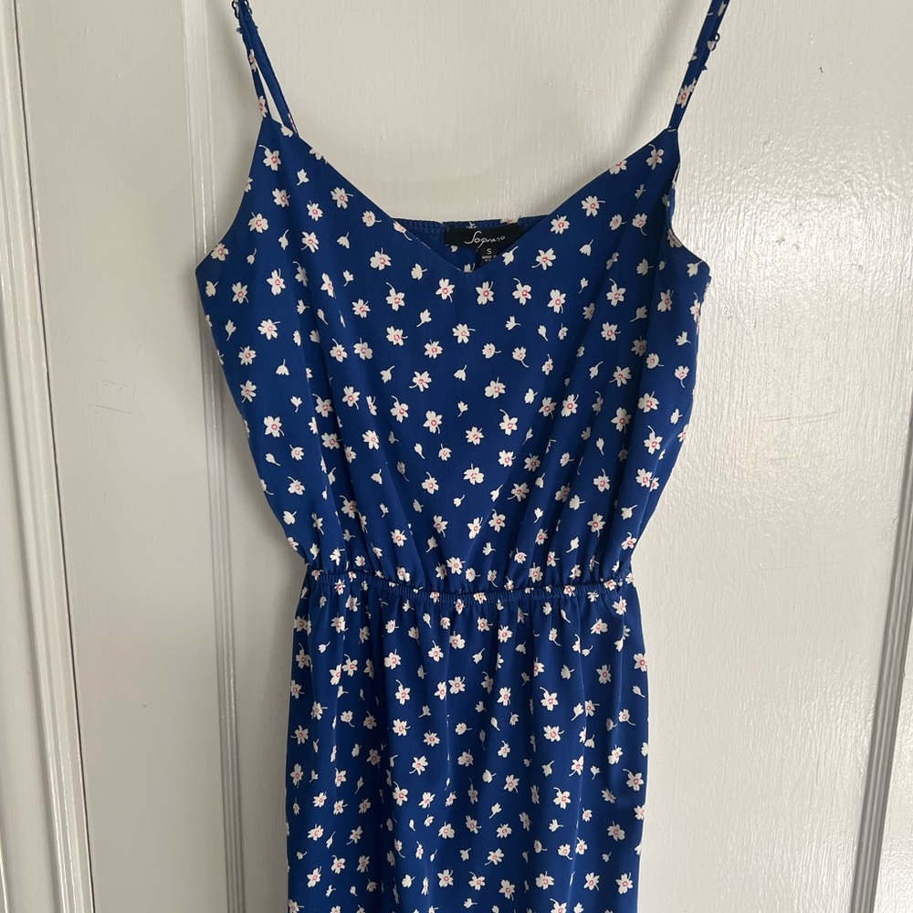 Blue Soprano Floral Frock Dress